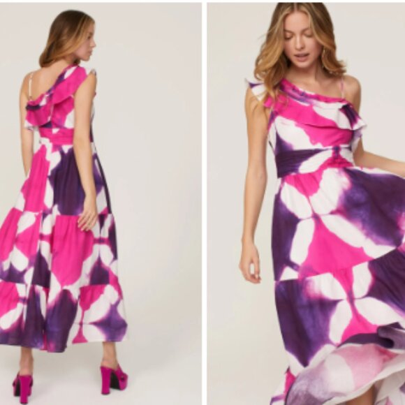 Busayo Collective Tie Dye One Shoulder Dress - Picture 2 of 7